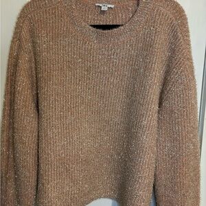 Bar III Shimmering Pink Crew Neck Sweater